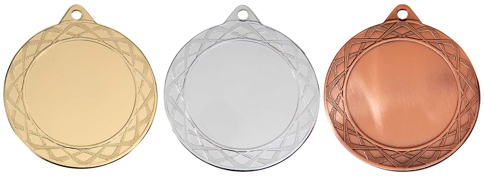 m254 Medaille goud-zilver-brons Ø 70 mm compleet